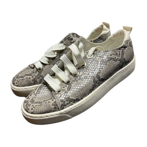 Stradivarius ASOS Faux Snake Skin Sneakers Sz‎ 40 US 9 NWT - Picture 1 of 6